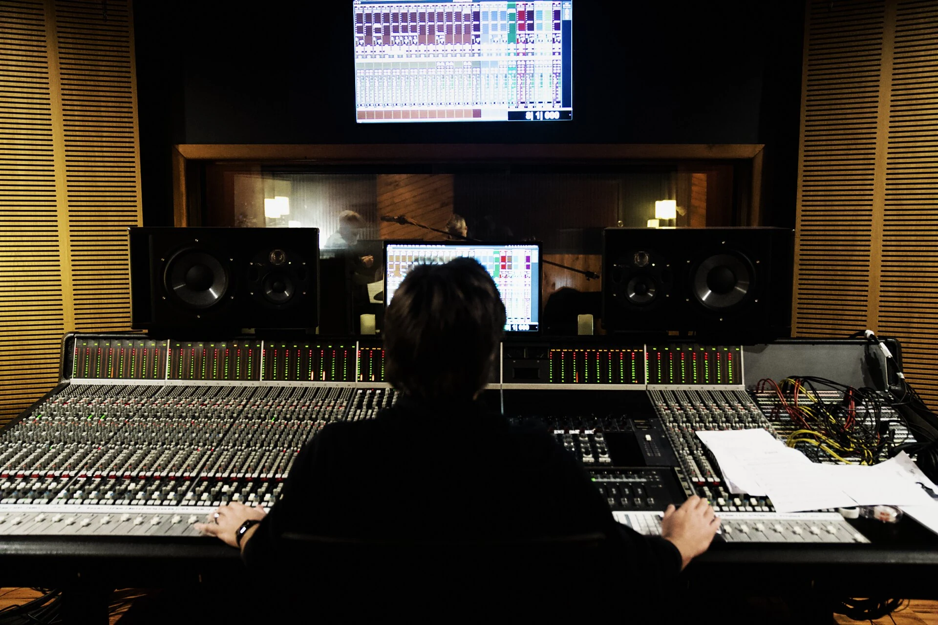 32-channel SSL 6000E console in the Studio A control room at The Avenue Recording Studio, Cheltenham Melbourne