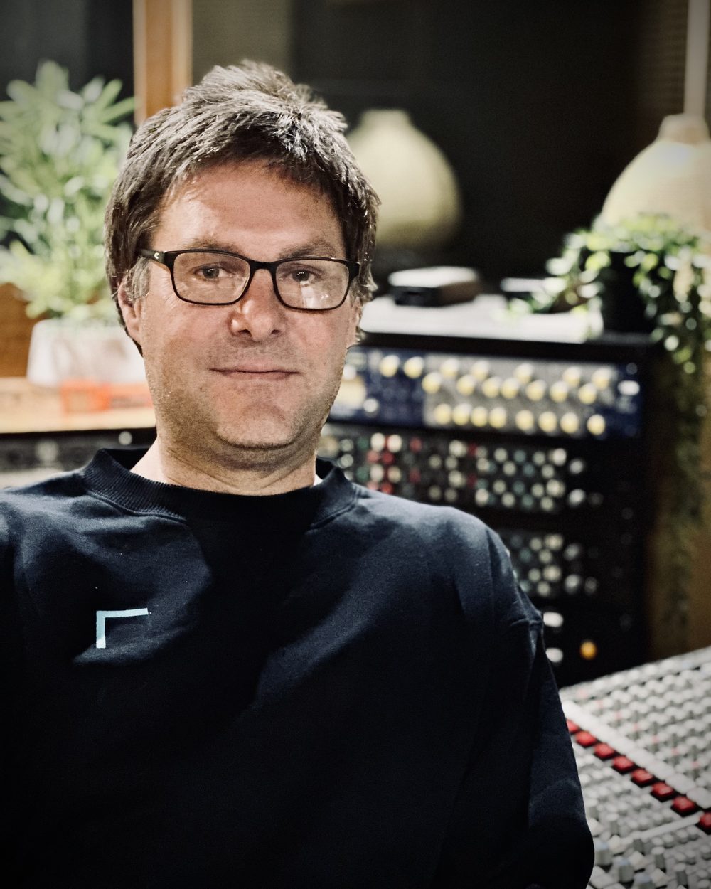 Luke Crouch, owner, producer and engineer, at the SSL console in Studio A at The Avenue Recording Studio, Bayside Melbourne