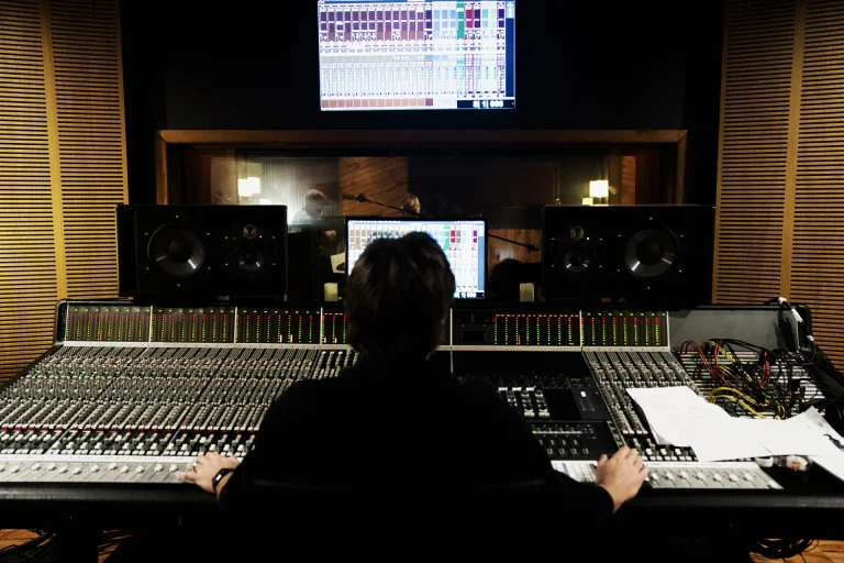 The 32-channel SSL 6000E console at The Avenue Recording Studio, Cheltenham Melbourne